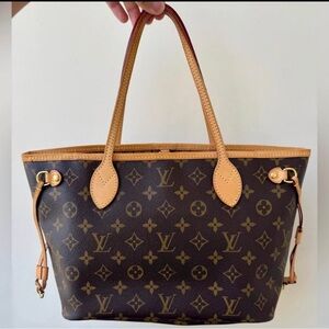 Louis Vuitton Brown Neverfull PM bag